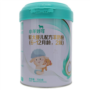 小羊妙可较大婴儿配方羊奶粉（6-12月龄，2段）