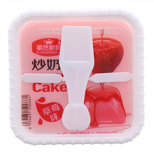 果然飘飘草莓味炒奶糕