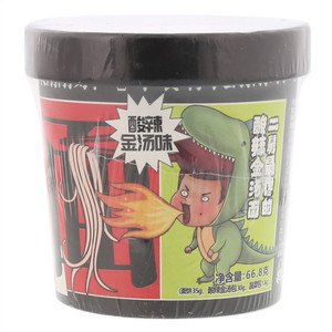 暗黑之神酸辣金汤味小碗面