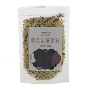 艾谷藜麦紫薯粥料