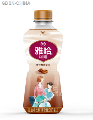 统一企业雅哈意式醇香拿铁浓咖啡饮料280毫升