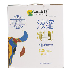 小西牛浓缩纯牛奶