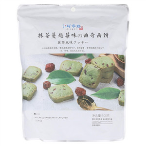 卜珂零点抹茶蔓越莓味曲奇西饼