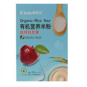 聪贝乐铁锌钙苹果有机营养米粉