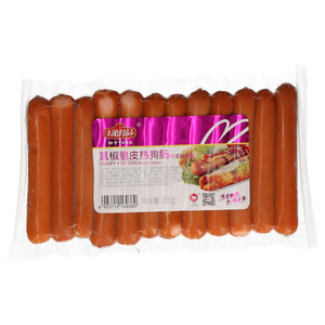 玉兔食品肉灌肠系列黑椒脆皮热狗肠