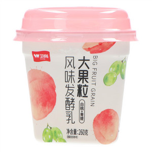 卫岗白桃+青提大果粒风味发酵乳