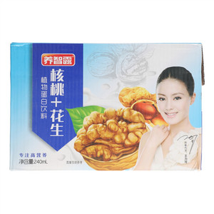 养智露核桃+花生植物蛋白饮料