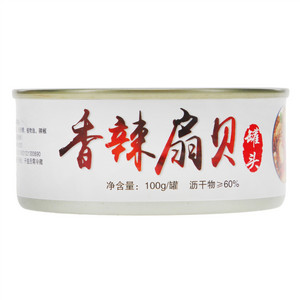 鞠家铺子香辣扇贝罐头