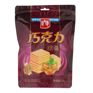 旷华巧克力威化（花生味）