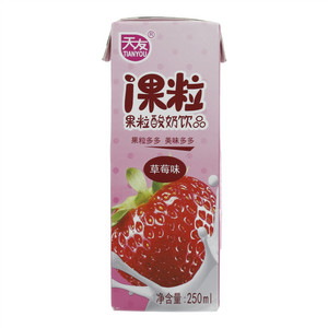 天友i果粒果粒酸奶饮品（草莓味）