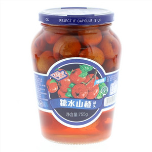 玉石潭糖水山楂罐头