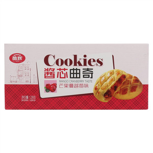 德辉芒果蔓越莓味酱芯曲奇