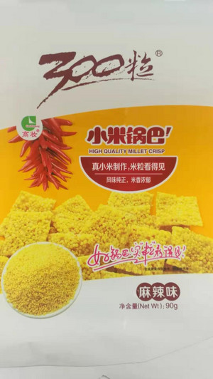 300粒麻辣味小米锅巴