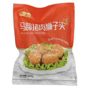 龙大美食马蹄猪肉狮子头