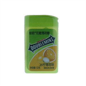 绿箭无糖薄荷糖冰柠薄荷味瓶装