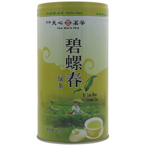 天福天心茗茶碧螺春绿茶