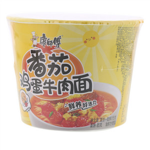 康师傅番茄鸡蛋牛肉桶面