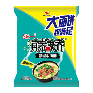统一藤娇藤椒牛肉面大袋面