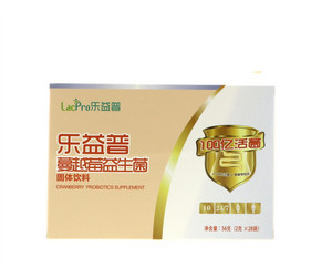 乐益普蔓越莓益生菌(固体饮料) 28袋装彩盒