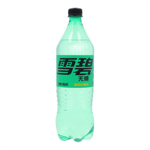 雪碧零卡清爽柠檬味汽水1L