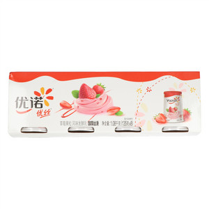 优诺优丝草莓果粒风味发酵乳