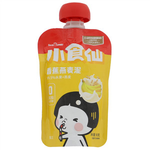 小食仙0添加白砂糖香蕉燕麦泥