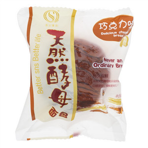 圣士食品巧克力味天然酵母面包