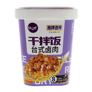 田小花台式卤肉干拌饭