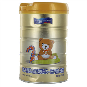优睿6-12月龄，2段较大婴儿配方奶粉