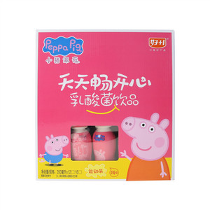 好+1小猪佩奇草莓味乳酸菌饮品运动装