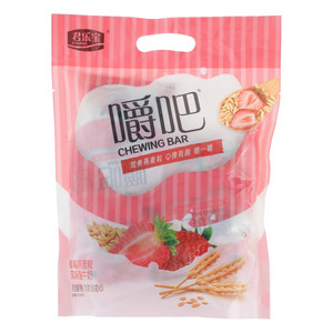 君乐宝嚼吧草莓燕麦粒巴氏杀菌热处理风味酸牛奶