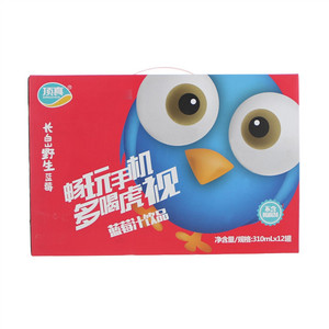 顶真虎视蓝莓汁礼盒箱
