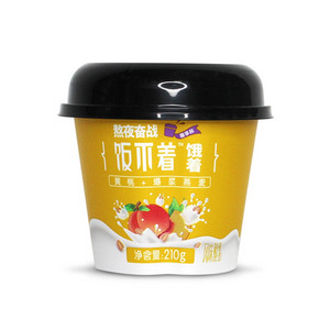 皇氏乳业饭不着黄桃+爆浆燕麦风味酸乳