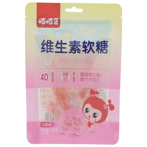 咭咭豆白桃味维生素软糖