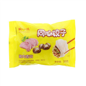 家一流猪肉香菇同心饺子
