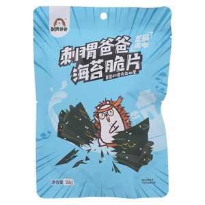 刺猬爸爸芝麻夹心海苔脆片