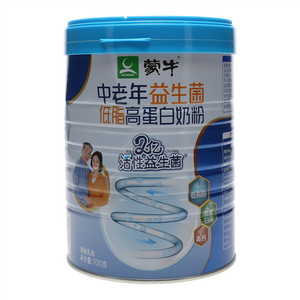 蒙牛中老年益生菌低脂高蛋白奶粉