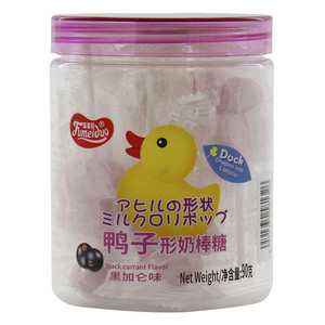 富美多黑加仑味鸭子形奶棒糖