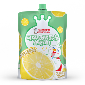 蜜雪冰城柠檬味可以吸的果冻