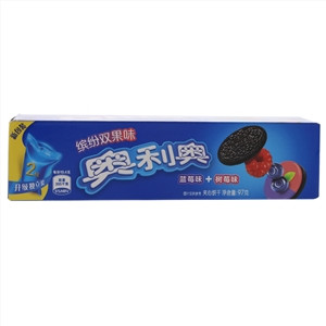 奥利奥缤纷双果味夹心饼干蓝莓味+树莓味9...