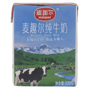 麦趣尔纯牛奶