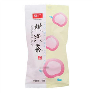 桃汽茶雪泥