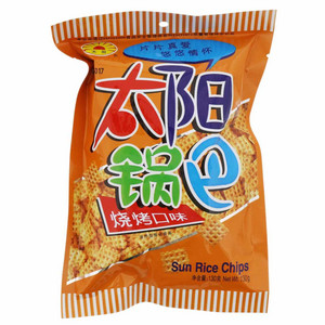 太阳锅巴烧烤口味Sun Rice Chips 130克