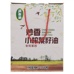 润秦粮炒香小榨菜籽油