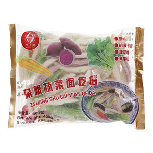 恒士興原味+胡萝卜味+菠菜味+紫薯味杂粮蔬菜面疙瘩