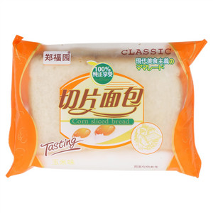郑福园玉米果切片面包（玉米果味酱夹心面包）