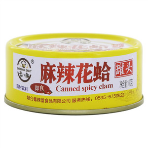 帝八仙麻辣花蛤罐头