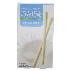巧克巧奇牛奶味涂层饼干
