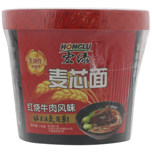 宏绿红烧牛肉风味麦芯面