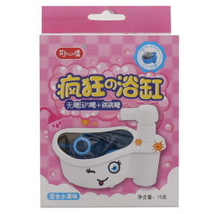 好心情疯狂の浴缸混合水果味无糖压片糖+跳跳糖